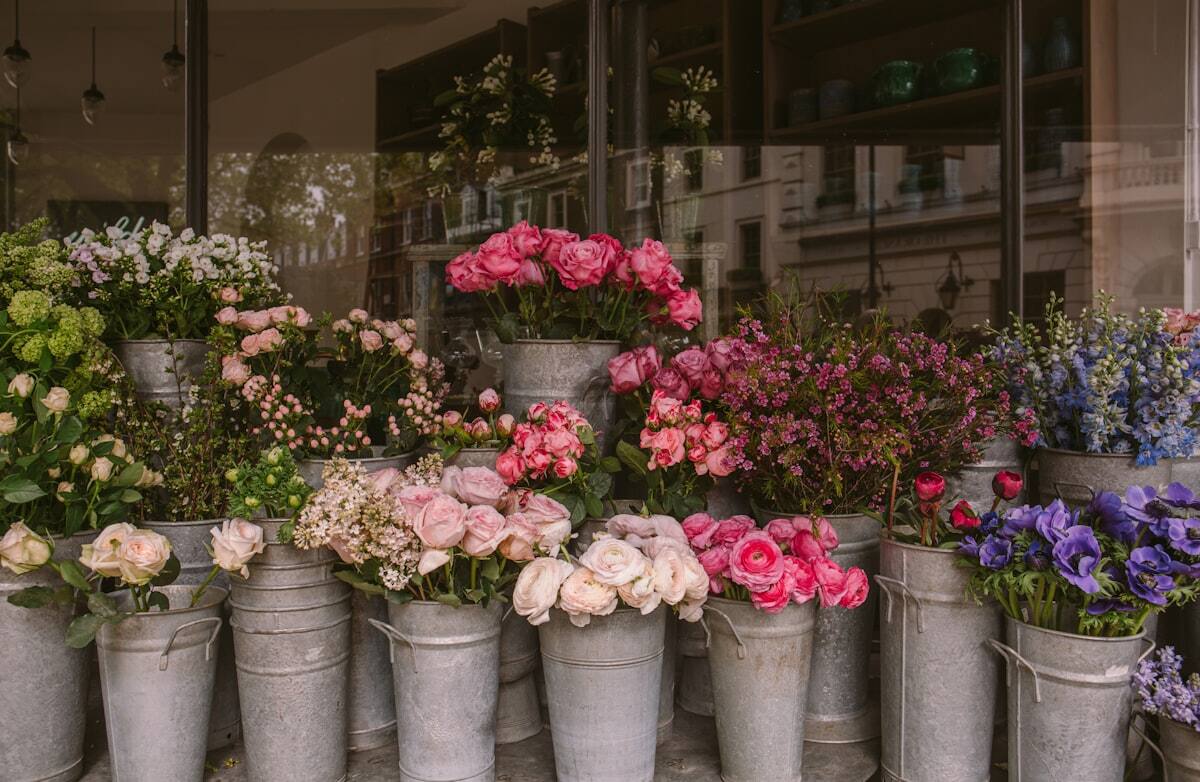 Flores frescas na Casa das Flores